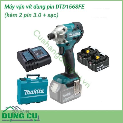 Trọn bộ máy vặn vít Makita DTD156SFE được thiết kế nhỏ gọn bằng chất liệu cao cấp. Tay cầm vừa vặn, chắc chắn với thiết kế chống trượt, chống rung. Máy được gia công đặc biệt cho khả năng hoạt động mạnh mẽ , độ bền cao.