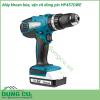 Máy khoan búa, vặn vít dùng pin Makita HP457DWE sử dụng điện thế pin 18V, cho khả năng khoan lỗ trên nhiều chất liệu khác nhau. Nổi trội với khả năng khoan và bắt vít nhanh chóng, hiệu suất làm việc cao, đồng thời lại dễ sử dụng.