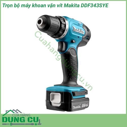 Máy khoan, vặn vít dùng pin Makita DDF343SYE được chế tạo từ vật liệu chất lượng cao, chống chịu được sự mài mòn trong suốt quá trình sử dụng. Máy có vỏ ngoài bằng nhựa tổng hợp chịu lực tốt, chống biến dạng khi bị tác động mạnh, giúp bạn yên tâm sử dụng