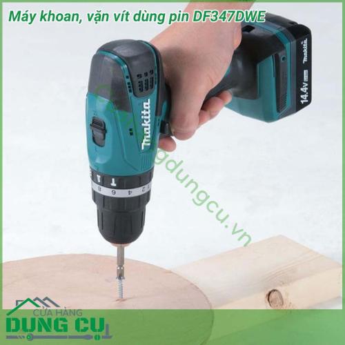 Máy khoan, vặn vít dùng pin Makita DF347DWE được thiết kế từ chất liệu cao cấp rắn chắc tuyệt đối, chịu nhiệt tối ưu. Vỏ ngoài được làm bằng nhựa tổng hợp chịu lực tốt, khả năng chống gỉ sét mang đến cho người dùng sản phẩm có tuổi thọ cao.