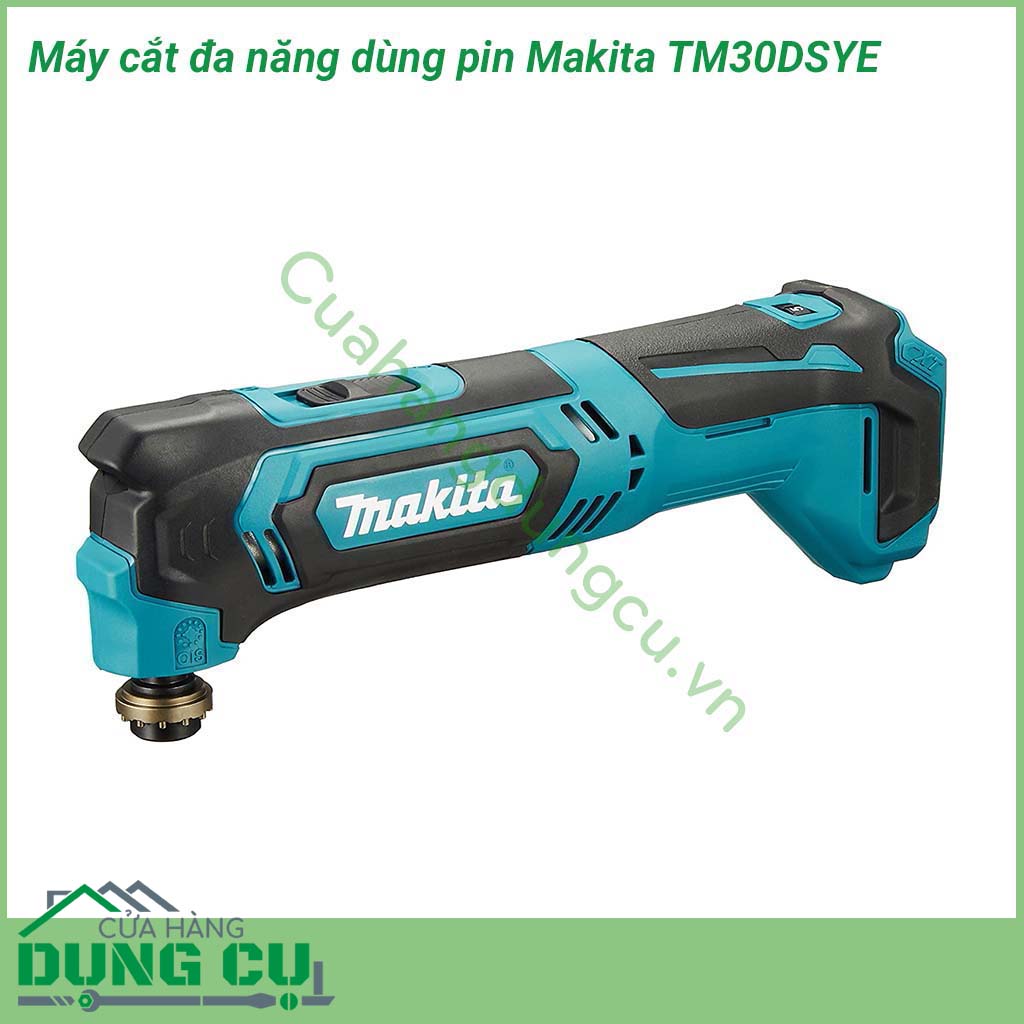Máy cắt đa năng dùng pin Makita TM30DSYE dòng máy cắt đa chức năng, được sản  xuất từ chất liệu cao cấp. Các chi tiết máy có khả năng chống mài mòn, chống gỉ sét và chống chịu va đập tốt cho độ bền cao và hiệu năng hoạt động ổn định trong thời gian dài