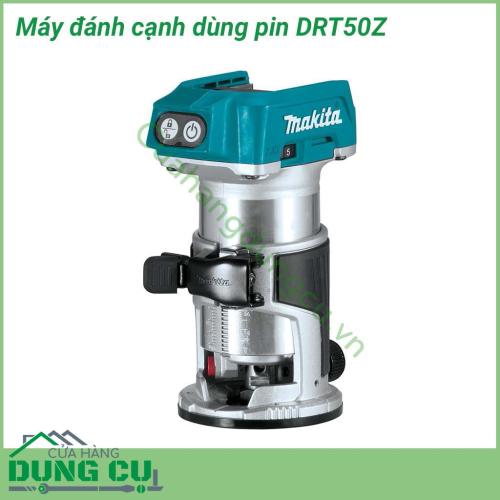 Máy đánh cạnh dùng pin Makita DRT50Z dùng để làm nhẵn , làm phẳng , định hình các sản phẩm. Động cơ không chổi than bền bỉ. Đế và khung bằng nhôm, cho độ chính xác và hiệu quả cao. 