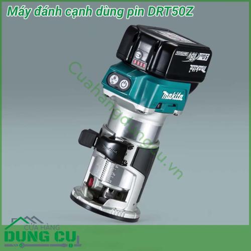 Máy đánh cạnh dùng pin Makita DRT50Z dùng để làm nhẵn , làm phẳng , định hình các sản phẩm. Động cơ không chổi than bền bỉ. Đế và khung bằng nhôm, cho độ chính xác và hiệu quả cao. 