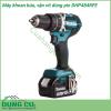 Máy khoan búa, vặn vít dùng pin Makita DHP484RFE có vỏ ngoài bằng nhựa cùng tay cầm được thiết kế vừa tay người dùng được bọc một lớp cao su tạo độ nhám cao có tác dụng chống trượt, chịu nhiệt và cách điện vừa tạo cảm giác chắc chắn, êm tay.