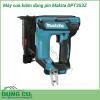 Máy bắn đinh dùng pin Makita DPT353Z sử dụng pin, thiết kế thon gọn, trọng lượng nhẹ để có thể sử dụng linh hoạt tại các vị trí. Makita DPT353Z có ưu điểm dễ sử dụng với tay cầm êm ái, vừa tay, có khả năng chống trượt tốt.