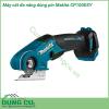 Máy cắt đa năng dùng pin Makita CP100DSY có thể cắt được những vật liệu mềm như bìa các tông, thảm, nỉ, nhựa, da, cao su,... cắt được độ dày 6mm. Máy sử dụng điện thế pin 12V, tốc độ không tải 300 vòng/phút, có thể cắt nhanh, đường cắt nét, dứt khoát.