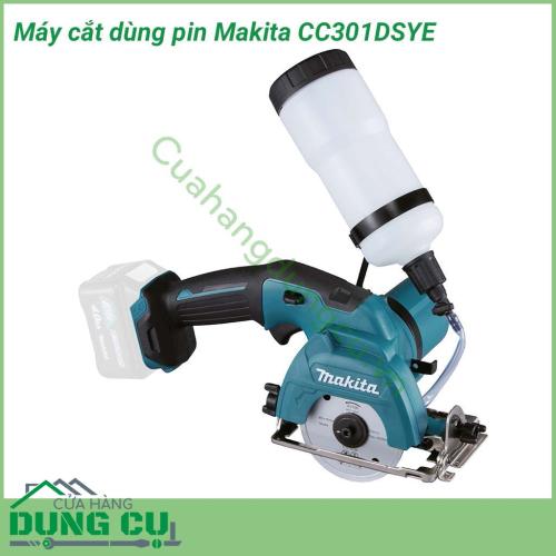 Máy cắt đa năng dùng pin Makita CC301DSYE với kích thước nhỏ gọn và thiết kế hiện đại. Sở hữu lưỡi cắt kim cương và bình nước có dung tích 0,5 lít hỗ trợ cho quá trình cắt vật liệu vừa nhanh lại đảm bảo bụi bẩn.