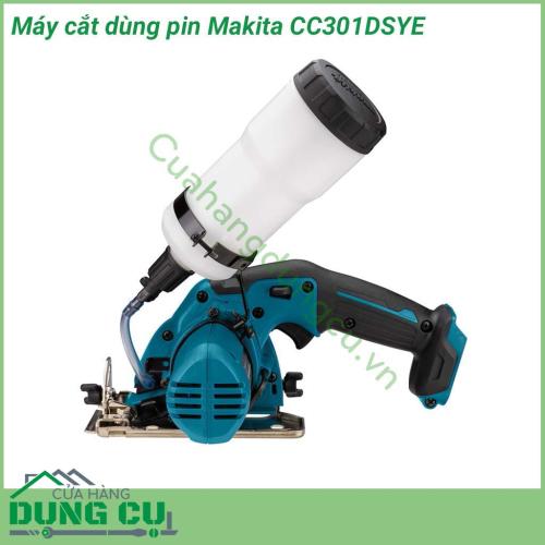 Máy cắt đa năng dùng pin Makita CC301DSYE với kích thước nhỏ gọn và thiết kế hiện đại. Sở hữu lưỡi cắt kim cương và bình nước có dung tích 0,5 lít hỗ trợ cho quá trình cắt vật liệu vừa nhanh lại đảm bảo bụi bẩn.