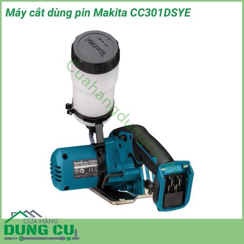 Máy cắt đa năng dùng pin Makita CC301DSYE với kích thước nhỏ gọn và thiết kế hiện đại. Sở hữu lưỡi cắt kim cương và bình nước có dung tích 0,5 lít hỗ trợ cho quá trình cắt vật liệu vừa nhanh lại đảm bảo bụi bẩn.