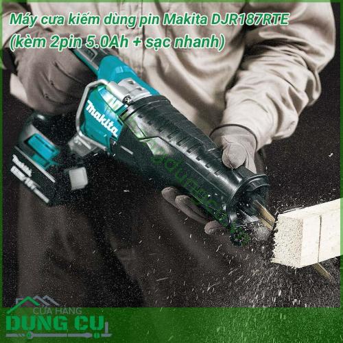 Máy cưa kiếm dùng pin Makita DJR187RTE được thiết kế vô cùng nhỏ gọn, với trọng lượng 3.4 kg, công suất mạnh mẽ. Chất liệu nhựa cao cấp được bao bọc xung quanh thân máy để bảo về máy khỏi mọi sự va đập, rơi vỡ.