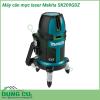 Máy cân mực laser dùng pin Makita SK209GDZ thiết kế nhỏ gọn, máy có 1 tia laser nằm ngang và 2 tia laser dọc vuông góc với nhau giúp bạn nhanh chóng xác định được điểm cân bằng, đem lại hiệu quả cao trong công việc