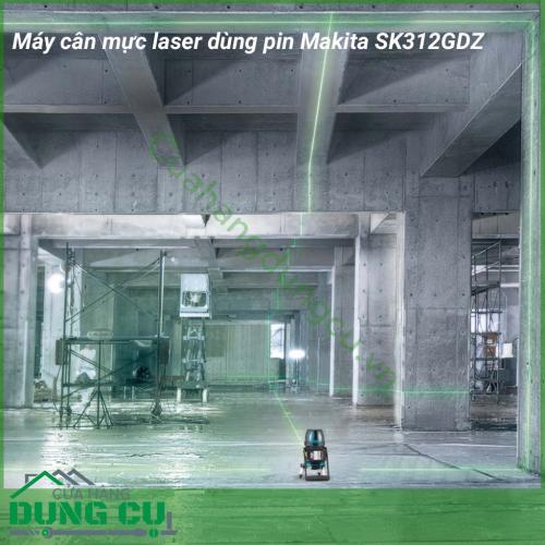 Máy cân mực tia laser dùng pin SK312GDZ thiết kế có 1 tia laser nằm ngang và 2 tia laser dọc vuông góc với nhau giúp bạn nhanh chóng xác định được điểm cân bằng. Máy được làm từ chất liệu cao cấp nên có độ bền cao, đạt tiêu chuẩn kháng nước/bụi.