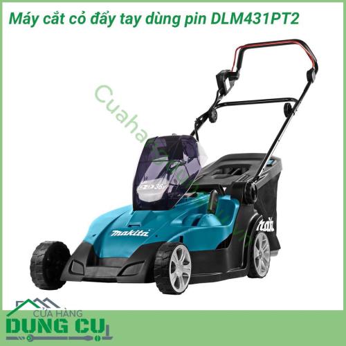 Máy cắt cỏ đẩy tay dùng pin Makita DLM431PT2 có độ bền cao nhờ được làm từ vật liệu cao cấp và động cơ hoạt động ổn định. Kiểu dáng gọn nhẹ, dễ dàng cầm nắm. Máy vận hành êm, ít tiếng ồn nên không gây ảnh hưởng đến môi trường xung quanh. 