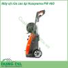 Máy xịt rửa cao áp Husqvarna PW 460 vỏ máy bằng nhựa cao cấp với gam màu cam xám sang trọng và sạch sẽ. Phía trên có thiết kế tay cầm cùng hai bánh xe giúp người dùng di chuyển máy thật nhẹ nhàng.