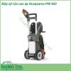 Máy xịt rửa cao áp Husqvarna PW 460 vỏ máy bằng nhựa cao cấp với gam màu cam xám sang trọng và sạch sẽ. Phía trên có thiết kế tay cầm cùng hai bánh xe giúp người dùng di chuyển máy thật nhẹ nhàng.