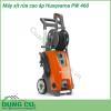 Máy xịt rửa cao áp Husqvarna PW 460 vỏ máy bằng nhựa cao cấp với gam màu cam xám sang trọng và sạch sẽ. Phía trên có thiết kế tay cầm cùng hai bánh xe giúp người dùng di chuyển máy thật nhẹ nhàng.