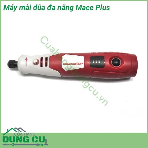 Máy mài dũa cầm tay đa năng Mace Plus được thiết kế thon gọn, dễ dàng cầm nắm, điều khiển. Máy vận hành êm ái, nâng cao hiệu quả làm việc. Sản phẩm được thiết kế cho các ứng dụng kim loại, nhựa, gỗ, sứ, đá, thủy tinh, nhôm quà tặng, vòng tay