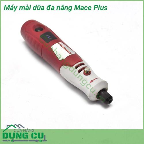 Máy mài dũa cầm tay đa năng Mace Plus được thiết kế thon gọn, dễ dàng cầm nắm, điều khiển. Máy vận hành êm ái, nâng cao hiệu quả làm việc. Sản phẩm được thiết kế cho các ứng dụng kim loại, nhựa, gỗ, sứ, đá, thủy tinh, nhôm quà tặng, vòng tay