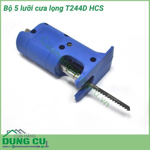 Bộ 5 lưỡi cưa lọng T244D HCS được chế tạo bằng thép carbon cường độ cao, cho độ bền tốt, mặt lưỡi có độ sắc rất cao, cắt ngọt. 