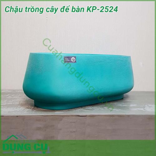 Chậu trồng cây để bàn Composite KP-2524 được làm từ chất liệu bền bỉ đem đến khả năng chống va đập tốt, đảm bảo được độ bền chắc, hiện đại của chậu. Đường nét đơn giản, hiện đại khiến cho chậu đá mài luôn là lựa chọn cho các công trình kiến trúc mới.