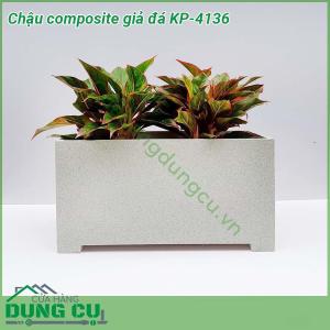 Chậu trồng cây Composite giả đá KP-4136