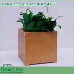 Chậu Composite cao cấp sơn 3D KP-4138
