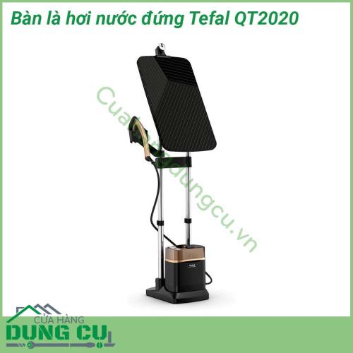 Bàn là hơi nước đứng Tefal QT2020 với thiết kế thẳng đứng sang ngang tiện dụng kết hợp với đầu bàn là siêu nhẹ Được thiết kế kiểu dáng hiện đại với màu sắc đen huyền bí kết hợp vàng đồng vô cùng sang trọng, thích hợp cho không gian gia đình bạn.