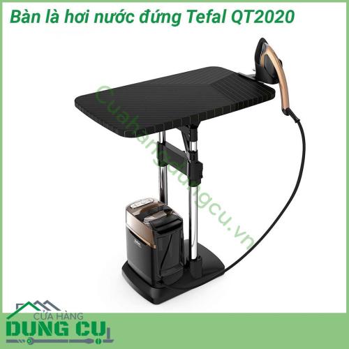 Bàn là hơi nước đứng Tefal QT2020 với thiết kế thẳng đứng sang ngang tiện dụng kết hợp với đầu bàn là siêu nhẹ Được thiết kế kiểu dáng hiện đại với màu sắc đen huyền bí kết hợp vàng đồng vô cùng sang trọng, thích hợp cho không gian gia đình bạn.