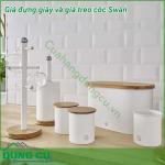 Giá để khăn giấy - giá treo cốc Swan