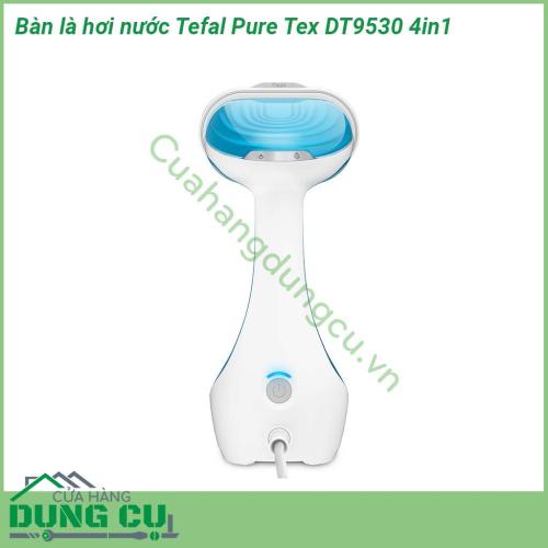 Bàn là hơi nước Tefal Pure Tex DT9530 4in1 với các tính năng sáng tạo và thông minh, bàn là hơi nước Tefal Pure Tex tiêu diệt 99,9% vi rút, vi khuẩn và vi trùng, giúp loại bỏ nếp nhăn theo chuyển động thẳng đứng hiệu quả mà không cần bàn ủi.