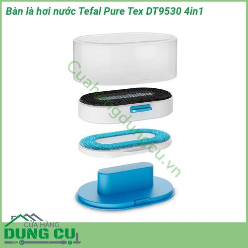 Bàn là hơi nước Tefal Pure Tex DT9530 4in1 với các tính năng sáng tạo và thông minh, bàn là hơi nước Tefal Pure Tex tiêu diệt 99,9% vi rút, vi khuẩn và vi trùng, giúp loại bỏ nếp nhăn theo chuyển động thẳng đứng hiệu quả mà không cần bàn ủi.