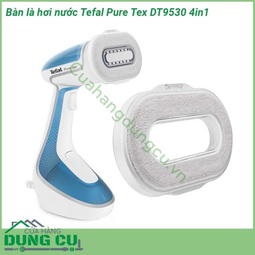 Bàn là hơi nước Tefal Pure Tex DT9530 4in1 với các tính năng sáng tạo và thông minh, bàn là hơi nước Tefal Pure Tex tiêu diệt 99,9% vi rút, vi khuẩn và vi trùng, giúp loại bỏ nếp nhăn theo chuyển động thẳng đứng hiệu quả mà không cần bàn ủi.