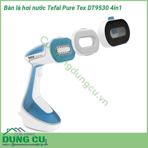 Bàn là hơi nước Tefal Pure Tex DT9530 4in1 với các tính năng sáng tạo và thông minh, bàn là hơi nước Tefal Pure Tex tiêu diệt 99,9% vi rút, vi khuẩn và vi trùng, giúp loại bỏ nếp nhăn theo chuyển động thẳng đứng hiệu quả mà không cần bàn ủi.