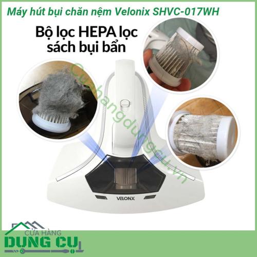 Máy hút bụi diệt khuẩn chăn nệm Velonix SHVC-017WH thiết kế nhỏ gọn, màu sắc thiết kế hiện đại, ổn định và chắc chắn, mang lại cho cả gia đình một giấc ngủ ngon.