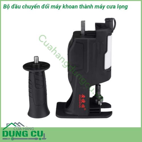 Bộ chuyển đổi máy khoan thành máy cưa lọng cầm tay với phiên bản nâng cấp có bình châm dầu tự động Sản phẩm được làm bằng vật liệu chất lượng cao phạm vi ứng dụng rộng rãi có tuổi thọ lâu dài