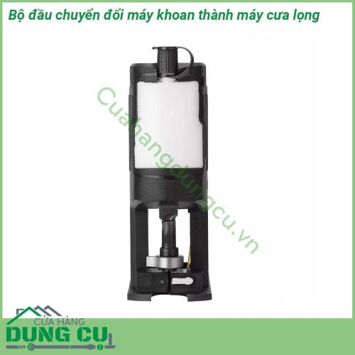 Bộ chuyển đổi máy khoan thành máy cưa lọng cầm tay với phiên bản nâng cấp có bình châm dầu tự động Sản phẩm được làm bằng vật liệu chất lượng cao phạm vi ứng dụng rộng rãi có tuổi thọ lâu dài