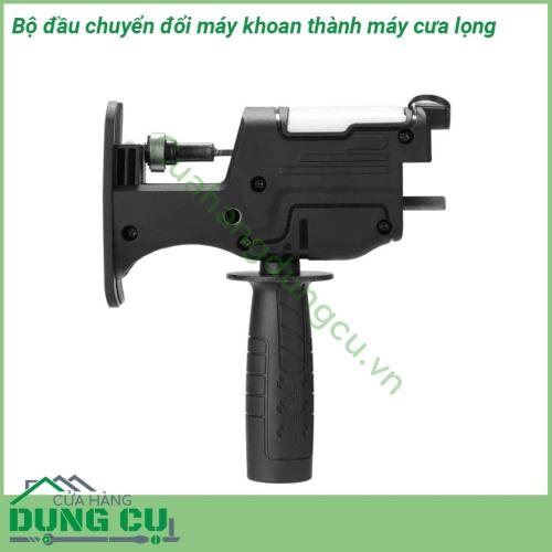 Bộ chuyển đổi máy khoan thành máy cưa lọng cầm tay với phiên bản nâng cấp có bình châm dầu tự động Sản phẩm được làm bằng vật liệu chất lượng cao phạm vi ứng dụng rộng rãi có tuổi thọ lâu dài