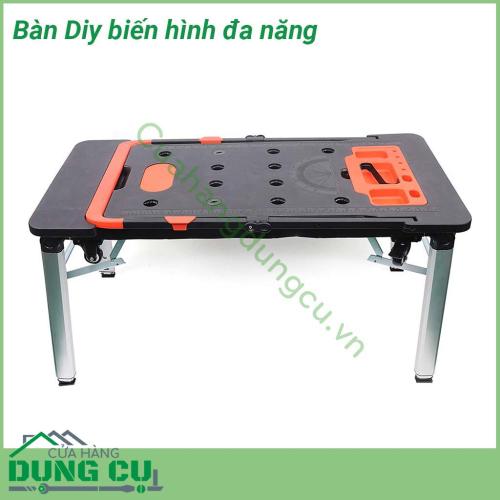 Bàn Diy biến hình đa năng gấp gọn được làm bằng hợp kim nhựa ABS rắn chắc độ bền cao Với bề mặt rộng tải trọng lớn bánh xe di chuyển dễ dàng tay cầm chắc chắn dễ dàng sử dụng