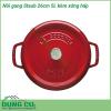 Nồi gang Staub 26cm 5L kèm xửng hấp được mệnh danh là chiếc nồi tốt nhất để làm món hầm kho và hấp Với thiết kế cực thời trang và đẹp mắt quy trình tráng men majolica ba lớp đặc biệt chất lượng cao giúp cải thiện khả năng chống sốc nhiệt và trầy xước