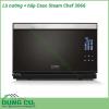 Lò nướng kèm hấp CASO Steam Chef 3066 thiết kế nhỏ gọn màu sắc sang trọng với chức năng nướng và hấp kết hợp giúp bạn tiết kiệm nhiều không gian và thời gian nấu nướng