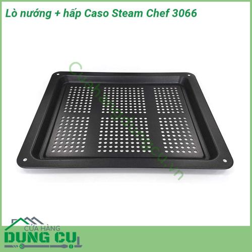 Lò nướng kèm hấp CASO Steam Chef 3066 thiết kế nhỏ gọn màu sắc sang trọng với chức năng nướng và hấp kết hợp giúp bạn tiết kiệm nhiều không gian và thời gian nấu nướng