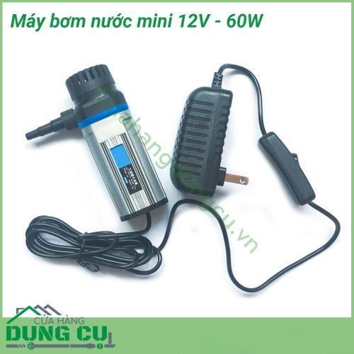 Máy bơm nước mini 12V 60W thiết kế nhỏ gọn dễ dàng sử dụng