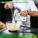 Máy đánh trứng cầm tay KRUPS công suất mạnh mẽ đánh trứng nhanh dễ dàng Thiết kế nhỏ gọn bạn không phải vất vả nhào bột trộn trứng rất tiết kiệm thời gian và điện năng