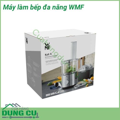 Máy làm bếp đa năng WMF với 20 chức năng có thiết kế hiện đại thông minh tích hợp 20 chức năng xay nghiền cắt băm trộn thực phẩm với kết quả hoàn hảo