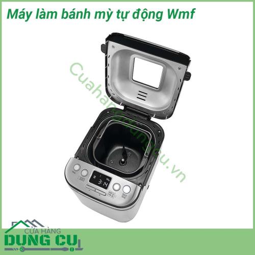 Máy làm bánh mì tự động Wmf kiểu dáng hiện đại và nhỏ gọn với nhiều chương trình chế độ đa dạng máy làm bánh mì WMF mang đến những chiếc bánh thơm lừng cho gia đình bạn