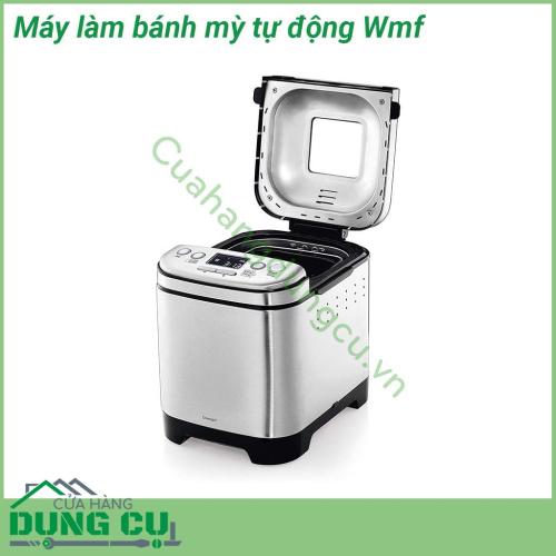 Máy làm bánh mì tự động Wmf kiểu dáng hiện đại và nhỏ gọn với nhiều chương trình chế độ đa dạng máy làm bánh mì WMF mang đến những chiếc bánh thơm lừng cho gia đình bạn