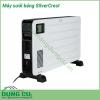 Máy sưởi bảng SilverCrest được thiết kế gọn xinh có thể treo trên tường hoặc dưới đất Máy có công suất mạnh mẽ hoạt động êm ái không gây tiếng ồn