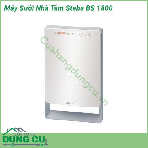 Máy sưởi nhà tắm Steba BS 1800 thiết kế khối hộp nguyên chiếc  vận hành êm ái độ ồn thấp tạo cảm giác dễ chịu thoải mái cho người dùng