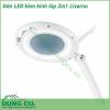 Đèn Led kèm kính lúp 2in1 Livarno đa năng vừa có đèn led chiếu sáng vừa có kính lúp giúp bạn nhìn rõ chi tiết hơn là trợ thủ đắc lực cho bạn khi sửa chữa các vật dụng kích thước nhỏ