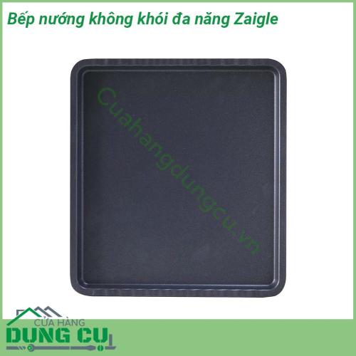 Bếp nướng không khói đa năng Zaigle với thiết kế nhỏ gọn nướng không có mùi không khói không bắn dầu  Dễ sử dụng không cần nước hoặc dầu trong khi nấu Không cần rã đông trước khi nấu